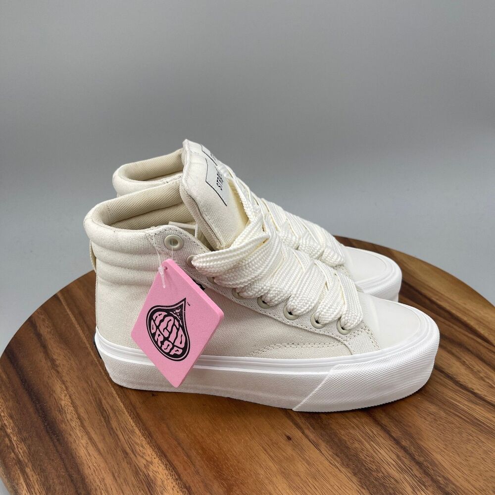 Straye Venice Stomper Shoes Womens Size 7.5 Cream Casual Comfort Skate Sneakers